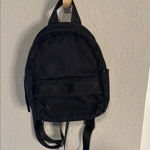 Black Nylon Mini Backpack EUC
